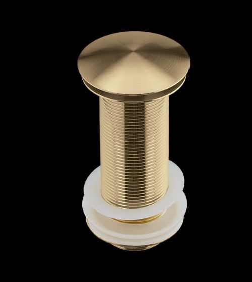 Brushed Gold Brass Pop-Up Waste Coupling – Aquant India